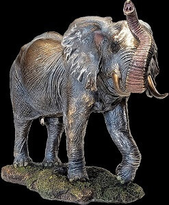 elefant bronzefigur